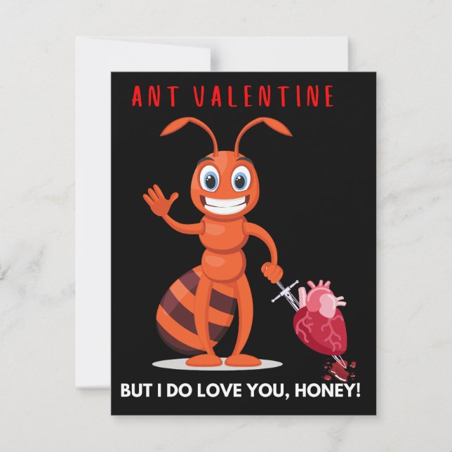 Roligt Anti Valentine  Julkort (Framsida)