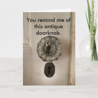 Roligt antikt ålderfödelsedagkort kort