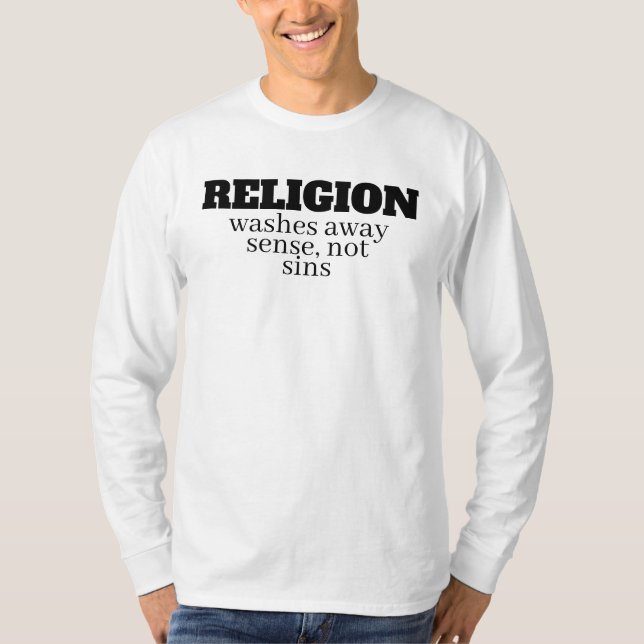 roligt antireligiöst citat t shirt (Framsida)