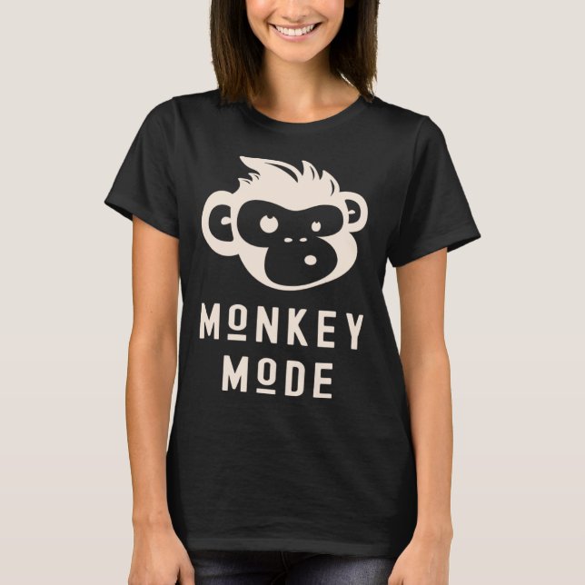 Roligt ap-modo Cool schimpans Vild primat Djur T Shirt (Framsida)