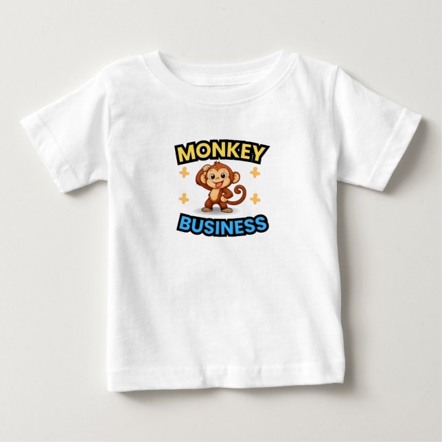 Roligt Apgrimaser T Shirt (Framsida)