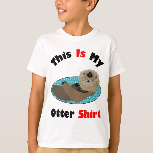 Roligt är denna min utterskjorta t shirt (Framsida)