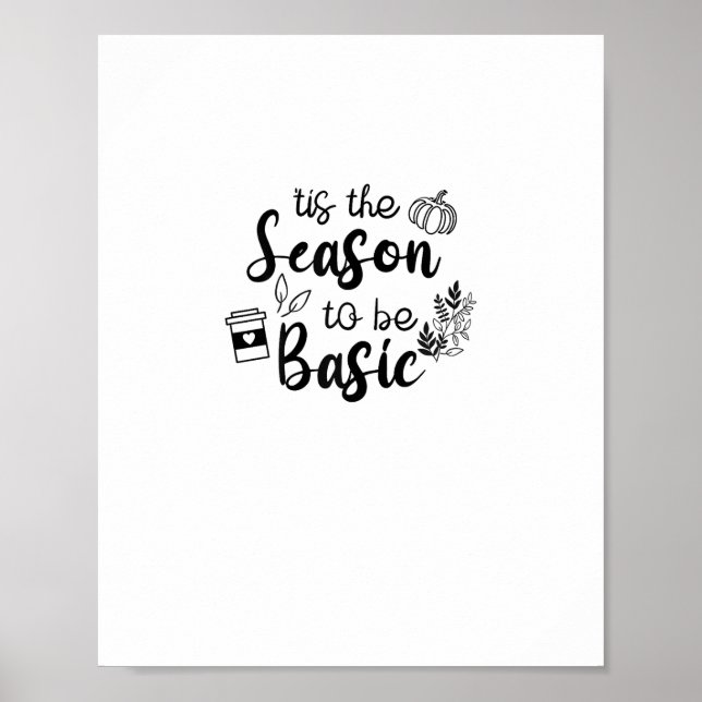 Roligt är det dags att bli basic höst pumpa krydda poster (Framsidan)