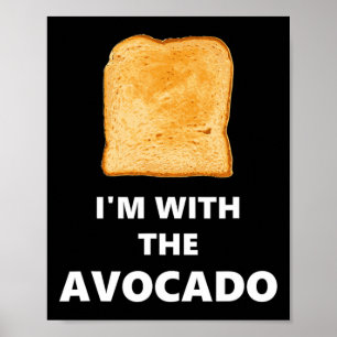 Roligt är med Avocado Toast Halloween Costume Poster