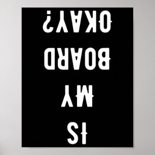 Roligt Är Min Bräda Okej Skateboard Skateboardåkni Poster