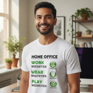 Roligt arbete hemifrån kontor t shirt
