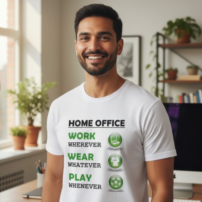 Roligt arbete hemifrån kontor t shirt (Skapare uppladdad)