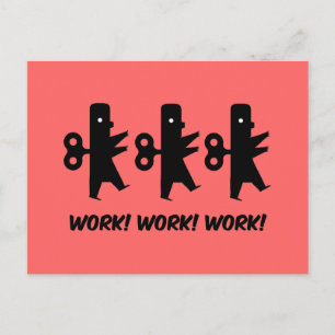 Roligt arbete vykort