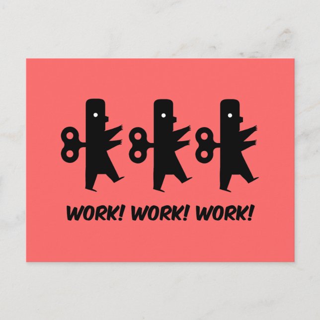 Roligt arbete vykort (Framsida)