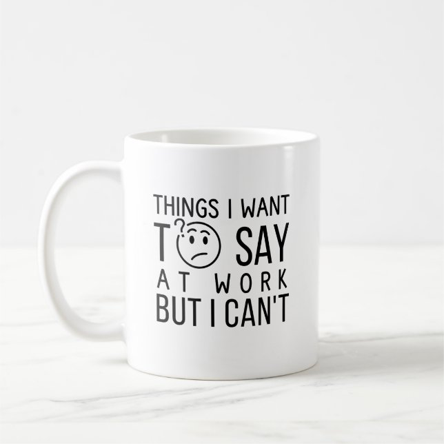 Roligt arbetscitat  kaffemugg (Vänster)