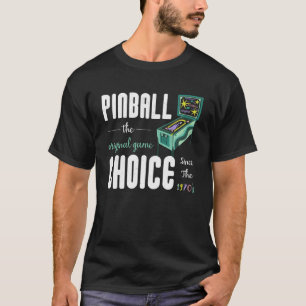 Roligt Arcade Game Graphic Retro Coin Operated Pin T Shirt