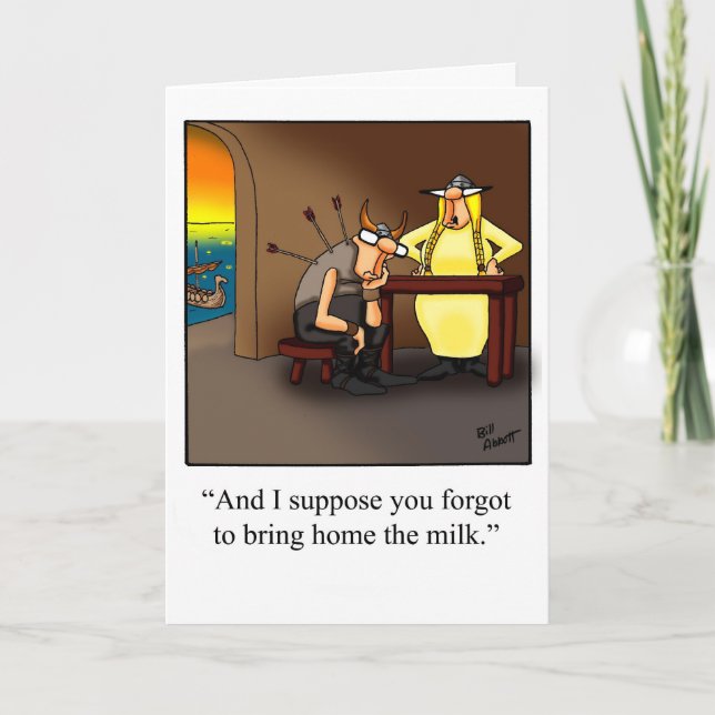 Roligt årsdagskort för henne kort (Framsida)