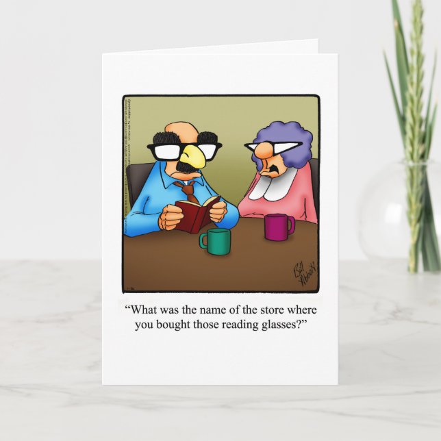 Roligt årsdagskort till dem kort (Framsida)