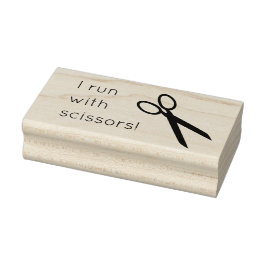 Roligt Artist Scissors Rubber Frimärke Stämpel
