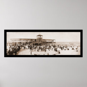 Roligt Asbury Park Photo 1902 Poster