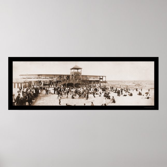 Roligt Asbury Park Photo 1902 Poster (Framsidan)