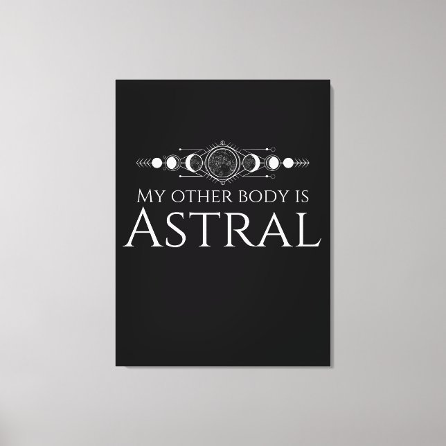 Roligt Astral Projekt Citat Canvastryck (Framsida)