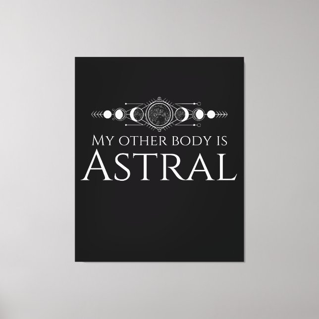 Roligt Astral Projekt Citat Canvastryck (Framsida)