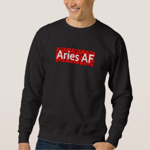 Roligt Astrology Signal Mönster Coola Aries Af Zod Lång Ärmad Tröja