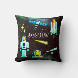 Roligt Astronaut Collage Personlig Kudde