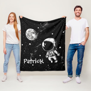 Roligt Astronaut i rymden Fleecefilt
