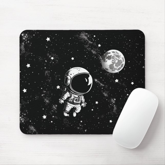 Roligt Astronaut i rymden Musmatta (Med mus)