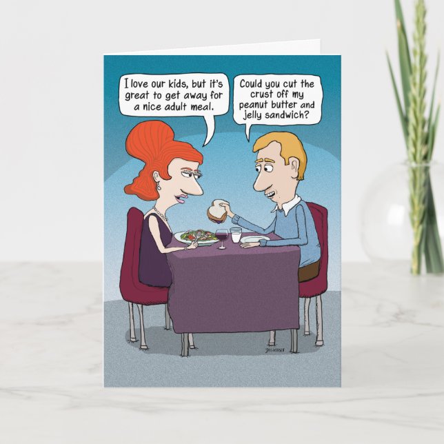 Roligt äta middag ut med makemors dag kort (Framsida)
