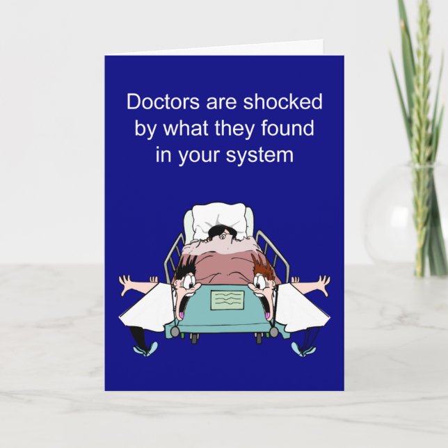 Roligt återhämtningssönskan kort (Framsida)