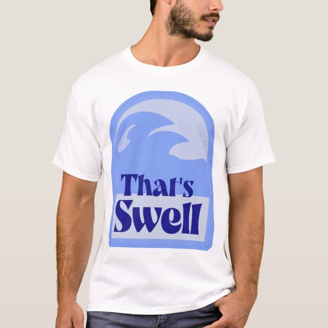 Roligt - återställ vågformgivning totalt t shirt (Framsida)