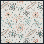 Roligt Atomrymdens medelårhundrade Mönster Tyg<br><div class="desc">En funky i mitten av århundradet,  med retro mcm blankform i orange,  tårblått och svart,  på en ljusgräddbakgrund,  kommer att lägga till det segment som dina fönster behöver. Det är perfekt för ett återsyningsprojekt.</div>