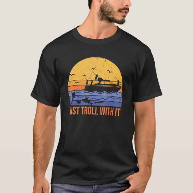 roligt att bara trolla med det   trolling fiske ef t shirt (Framsida)