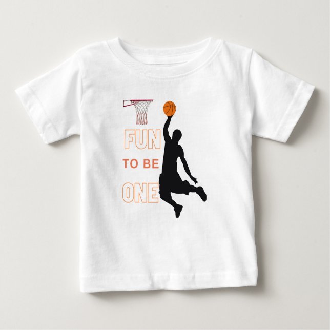 Roligt att bli en säng från Basketball Birthday T Shirt (Framsida)