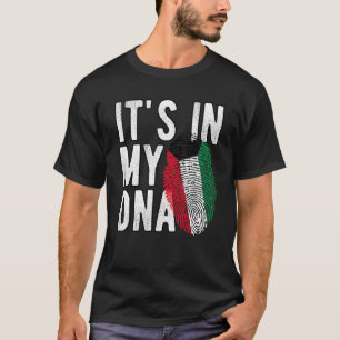 Roligt att det finns i mitt DNA Kuwait flagga Fing T Shirt