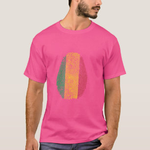 Roligt att det finns i mitt DNA Mali flagga Finger T Shirt