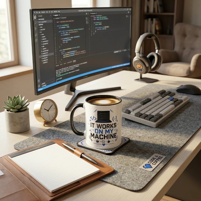 Roligt Att Det Fungerar På Min Maskin Programmerar Mugg (Skapare uppladdad)
