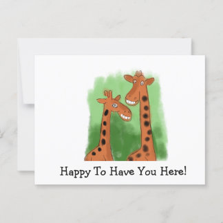 Roligt att du är här vykort