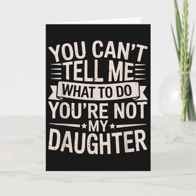 Roligt att du inte kan tala om för mig vad jag ska kort (Framsida)