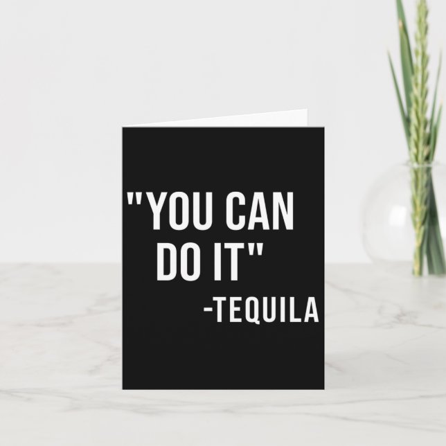 Roligt att du kan göra det Tequila-drickande Cinco Kort (Framsida)