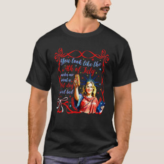 Roligt att du ser ut som den 4:e juli Hot Dog Coqu T Shirt