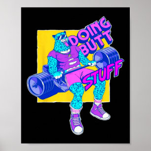Roligt Att Göra Träning Kroppsbyggande Fitness Gym Poster