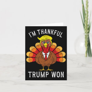 Roligt att jag är tacksam att Trump vann Tog Ameri Kort