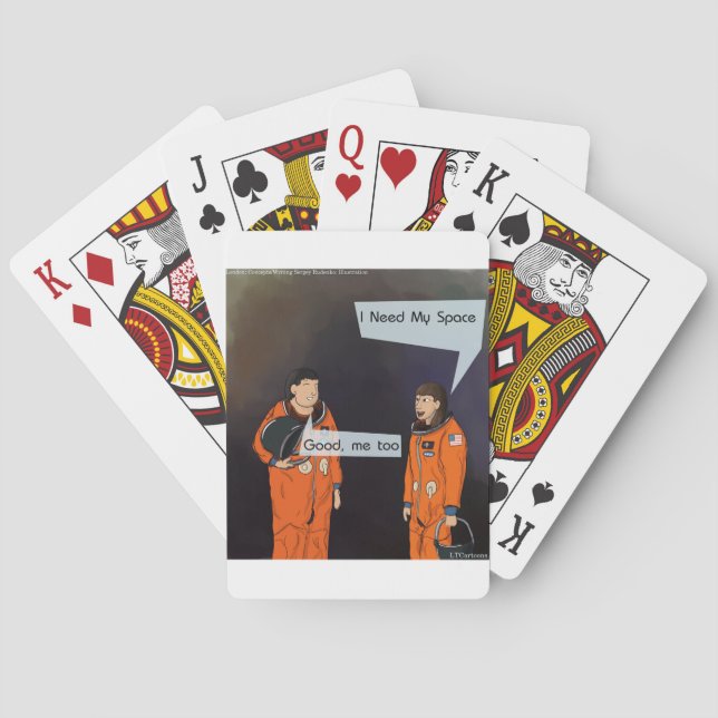 Roligt att jag behöver mitt utrymme spel kort (Baksidan)