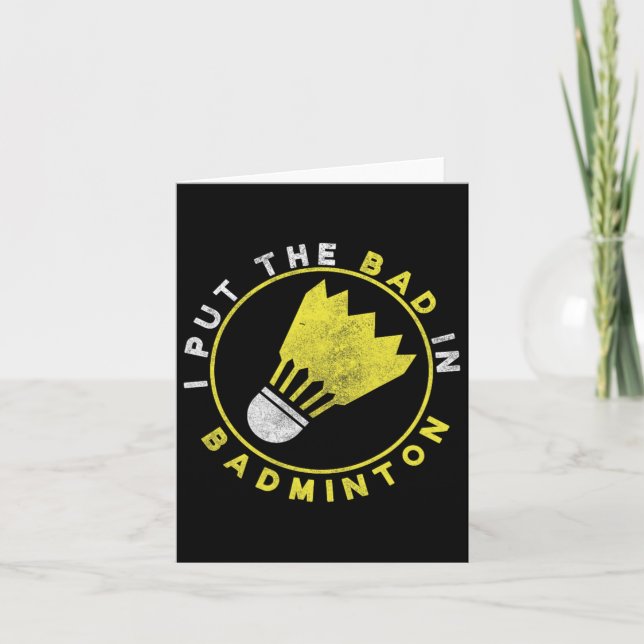 Roligt att jag satte D i Dbminton Kort (Framsida)