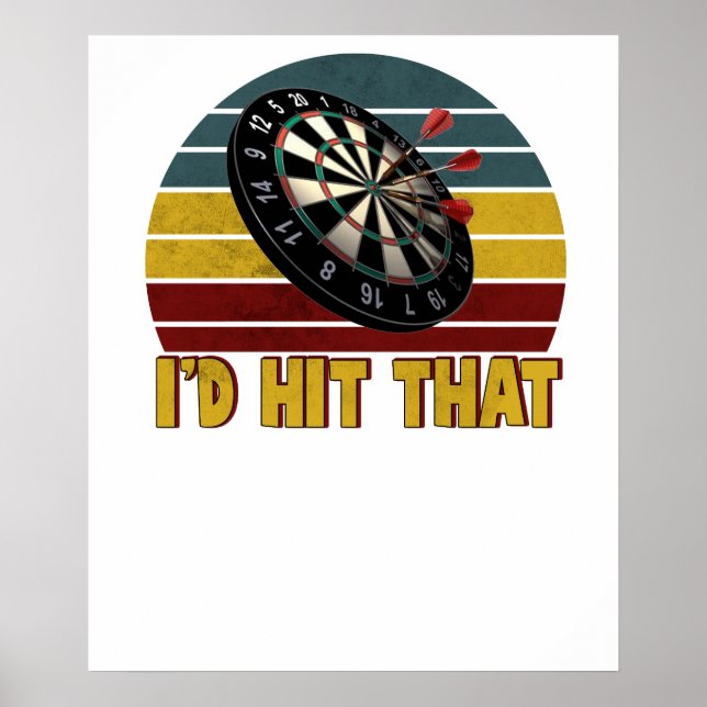 Roligt att jag skulle träffa den där darttavlan Da Poster (Framsidan)