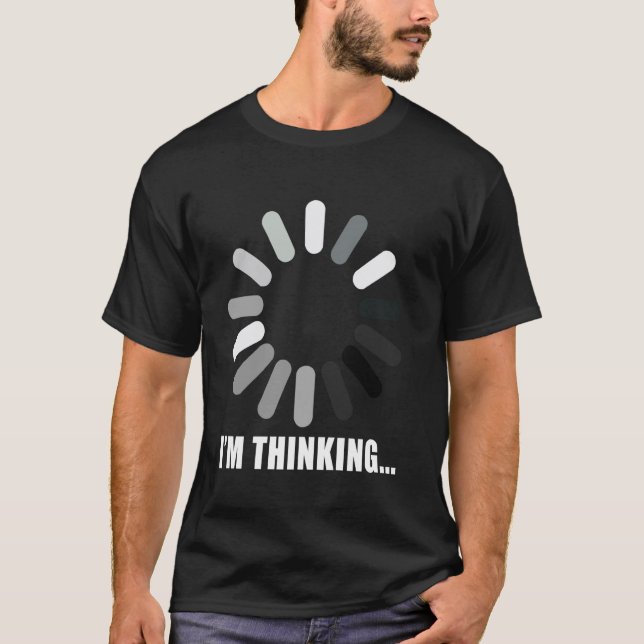 Roligt att jag tänker ladda IT, datanörd, programm T Shirt (Framsida)