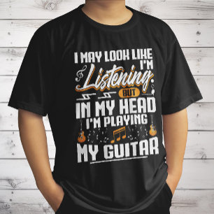 Roligt Att Lyssna I Mitt Huvud Spelar Jag Min Gita T Shirt