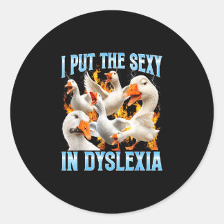 Roligt att sätta in dyslexi dyslektiker medvetenhe runt klistermärke
