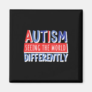 Roligt att se världen annorlunda Autism Barn Mamma Magnet