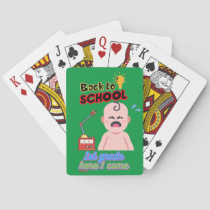 roligt att spela kort "BACK TO SCHOOL" Casinokort