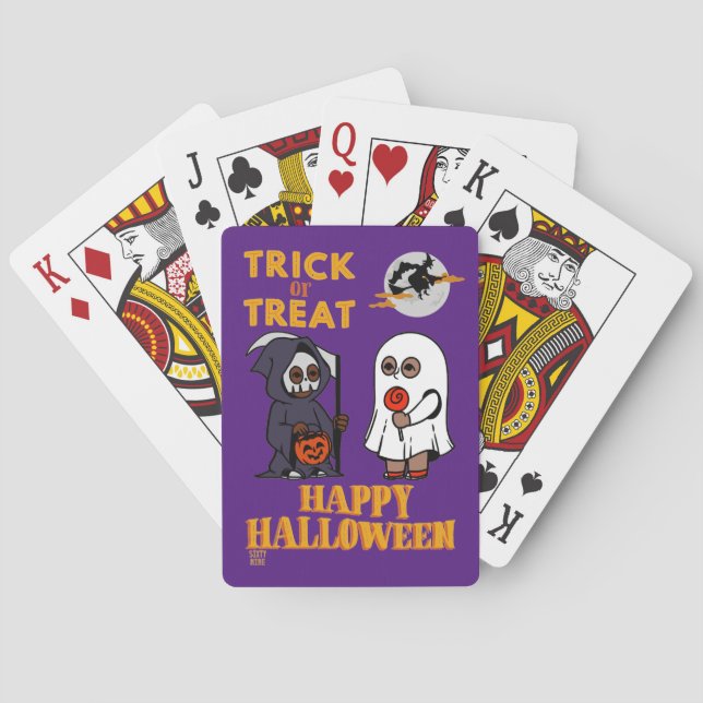 roligt att spela kort "HALLOWEEN 1" Casinokort (Baksidan)